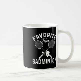 Favoriet Onderwerp Badminton Grappig Sport Speler  Koffiemok