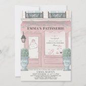 Favoriet Patisserie Roze virtueel Baby shower Kaart (Voorkant)