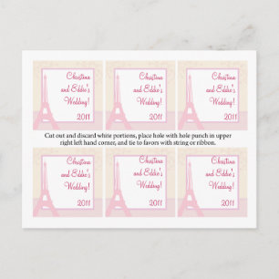 Favoriet Tags Liefhebbers in Parijs Briefkaart