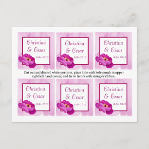 Favoriet Tags Paarse/roze pioenbloemen waterverf t Briefkaart