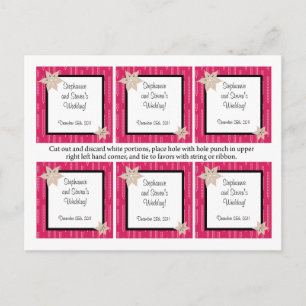 Favoriet Tags Roze en Zwarte Wilde Bloemen Briefkaart