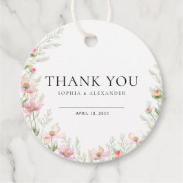 Favoriet Tags Wildflower Wedding Bedankjes Labels