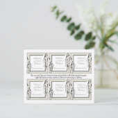 Favoriet Tags Winter Blossom Briefkaart (Staand voorkant)