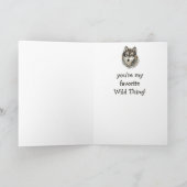 Favoriet van mijn favoriete Wilde Ding Wolf Kaart (Binnen)