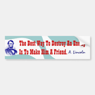 Favoriete Abraham Lincoln Citaat Bumperstickers