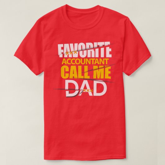 Favoriete accountant belt me vader t-shirt (Design voorkant)