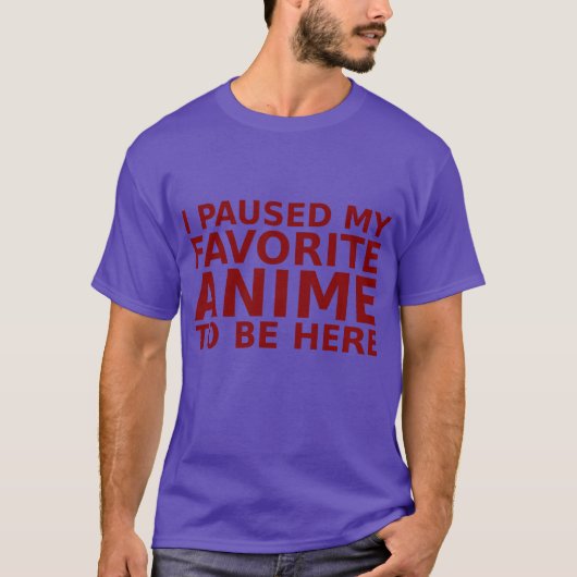 Favoriete Anime-jongen T-shirt (Voorkant)
