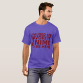 Favoriete Anime-jongen T-shirt (Voorkant volledig)