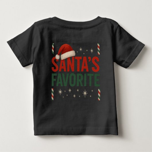 Favoriete Baby-top van de kerstman (Achterkant)