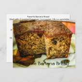 Favoriete Banana Brood Recipe Briefkaart (Voorkant / Achterkant)