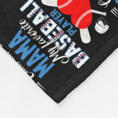 Favoriete Baseball Player noemt me mama's moeder Fleece Deken (Hoek)