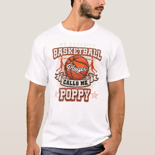 Favoriete Basketbalspeler T-shirt (Voorkant)