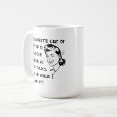 Favoriete beker Coffee Vrouw Funny Mug Koffiemok (Voorkant links)