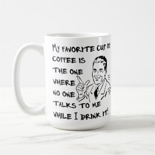 Favoriete beker van koffiemannetjes koffiemok