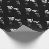 Favoriete benen , volgen de volgende persoon , gra cadeaupapier (Hoek)