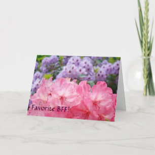 Favoriete BFF! Kaarten Roze Paarse Rododendrons