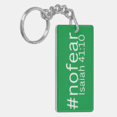 Favoriete Bijbelvers Ontwerp Jesaja 41:10 Schrift Sleutelhanger (Voorkant Links)