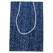 Favoriete blauwe jans Denim Print Medium Cadeauzakje (Achterkant)