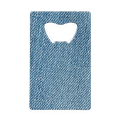 Favoriete Blauwe Jeans Creditkaart Flessenopener (Achterkant)