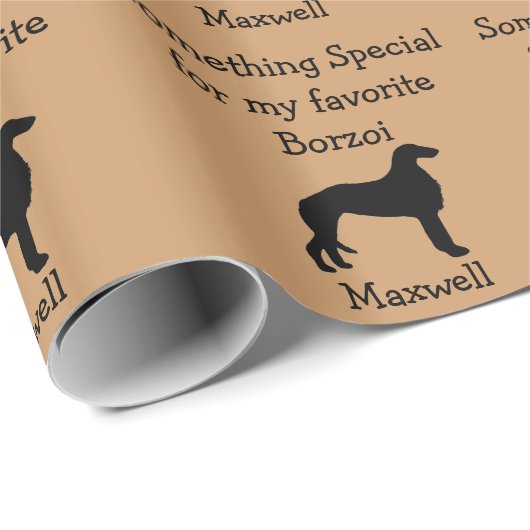 Favoriete Borzoi Custom Wrapping Paper Cadeaupapier (Rol Hoek)