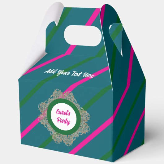 Favoriete Box 5 Blauwgroen (Roze Groen) RFPMDesign Bedankdoosjes (Voorkant)