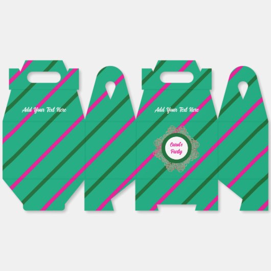 Favoriete Box 5 Groen (Roze Groen) RFPMDesigns ©️2 Bedankdoosjes (Ongevouwen)