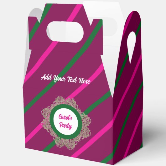 Favoriete Box 5 Plumb (Roze Groen) RFPMDesigns©️20 Bedankdoosjes (Open)