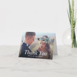 Favoriete bruiloft Foto Hartelijk dank Bedankkaart