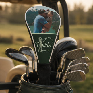 Favoriete Caddie Foto Golf Hoofddeksel voor Papa Golfheadcover