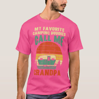 Favoriete Camping Buddies Opa Retro Grootvader T-shirt