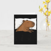 Favoriete capybara-slaapshirt slobberige pyjama vo kaart (Gele Bloem)