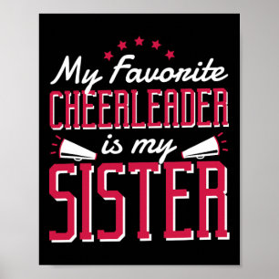 Favoriete Cheerleader Is Mijn Zus, Cheerleader Che Poster