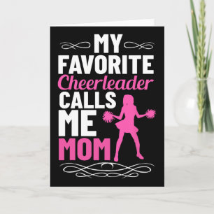 Favoriete Cheerleader Noemt Me Mama Cheerleading C Kaart