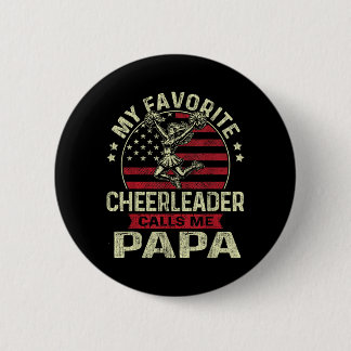 Favoriete Cheerleader noemt Papa Cheer Papa Vaders Ronde Button 5,7 Cm