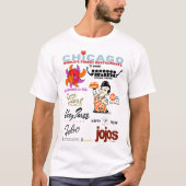 Favoriete Chicagoland Restaurants, v2. T-shirt (Voorkant)