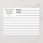 "Favoriete cocktail"-kaarten Briefkaart (Voorkant)