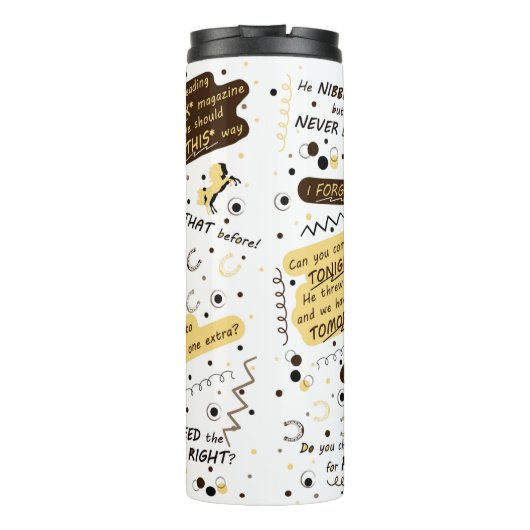 Favoriete conversaties thermische Mok (Achterkant)