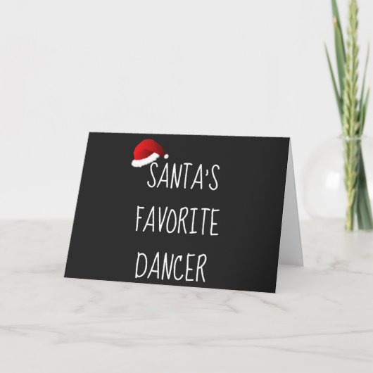 Favoriete danser van de kerstman| Kerstdansen Feestdagen Kaart (Voorkant)