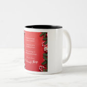 Favoriete dingen acupunctuur tweekleurige koffiemok (Voorkant rechts)