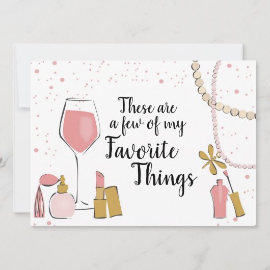 Favoriete Dingen Bord Kaart (Voorkant)