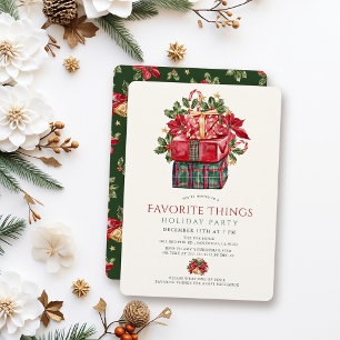 Favoriete dingen Cadeaus Kerstfeest Kaart