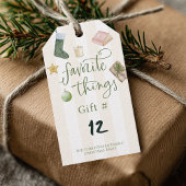 Favoriete dingen Cadeauuitwisseling Cadeaulabel