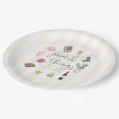 Favoriete dingen Cadeauuitwisseling Kerstfeest Papieren Bordje (Gekanteld)