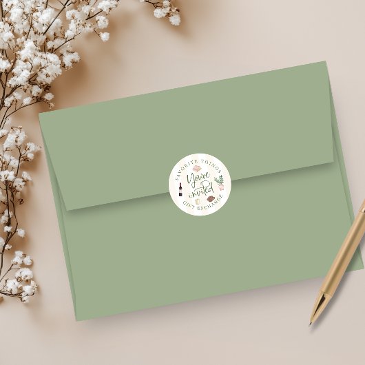 Favoriete Dingen Cadeauuitwisseling Stickers