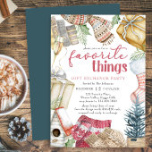 Favoriete Dingen Cozy kerstcadeau Exchange Party Kaart