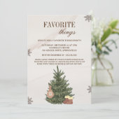 Favoriete Dingen & Exchange Gift Kerstfeest Kaart (Staand voorkant)