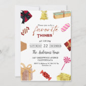 Favoriete dingen feest Gift Exchange Vakantie Part Kaart (Voorkant)