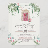 Favoriete Dingen Feestdeur krans Kaart (Voorkant / Achterkant)