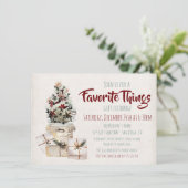 Favoriete dingen Gift Exchange bruin papierpakket Kaart (Staand voorkant)