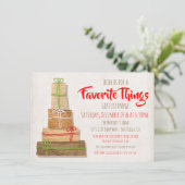 Favoriete dingen Gift Exchange bruin papierpakket Kaart (Staand voorkant)